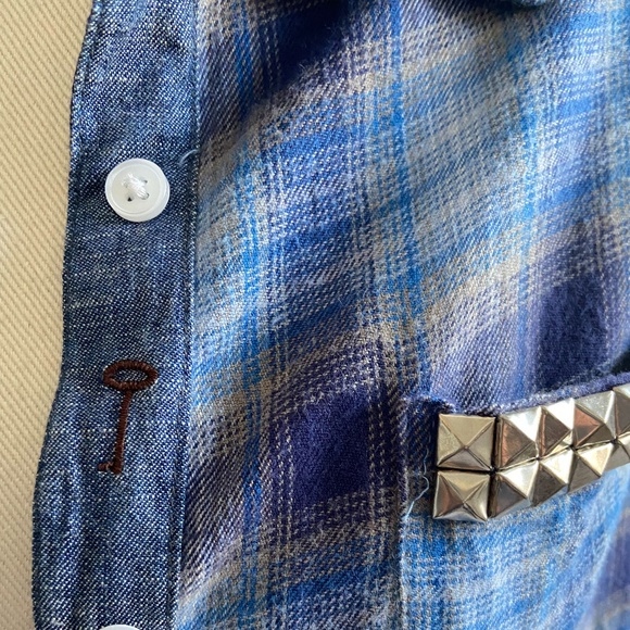 WHAT GOES AROUND COMES AROUND plaid shirt dress - Picture 2 of 6